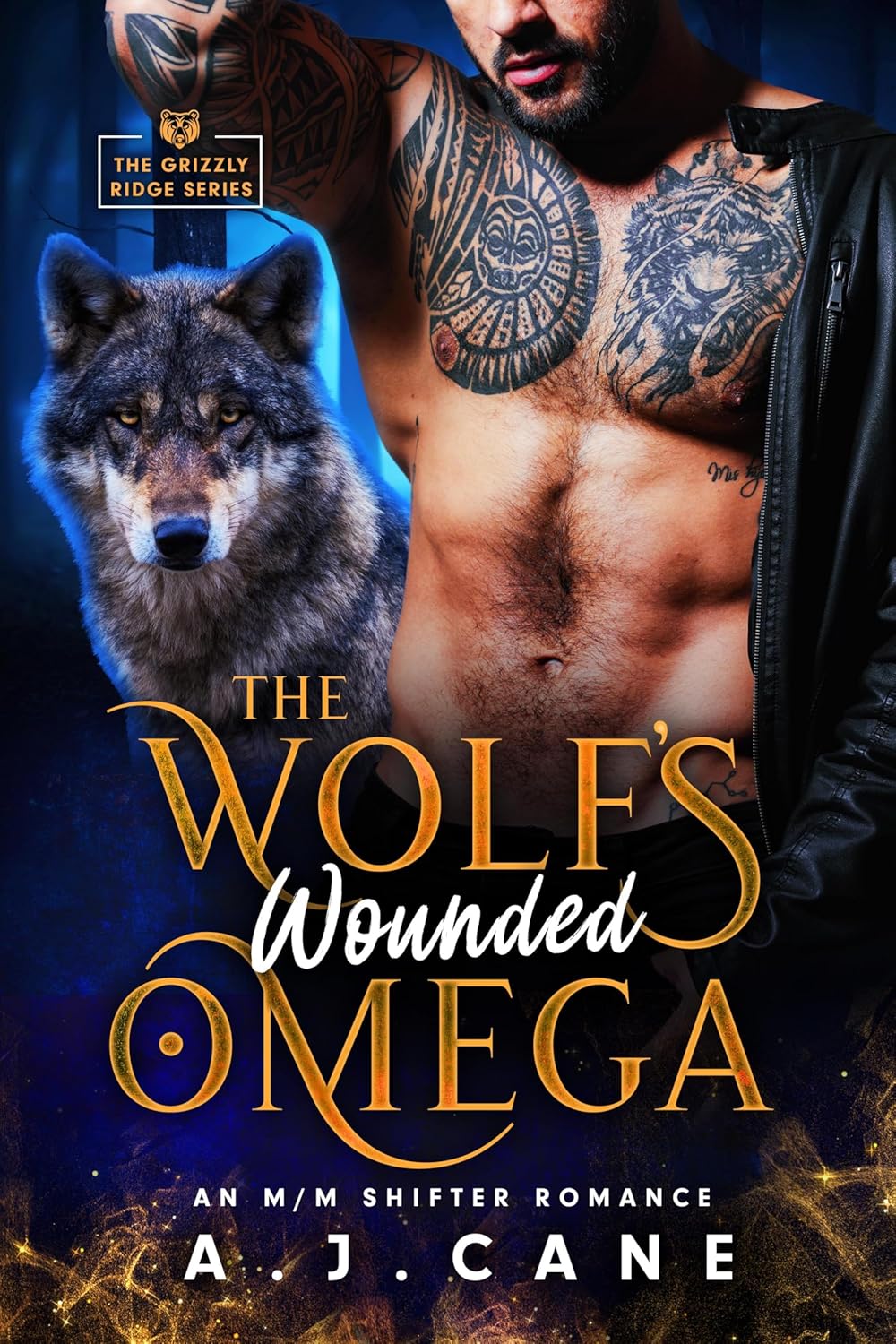 The Wolf’s Wounded Omega: An MM Shifter Romance (Grizzly Ridge Book 2)